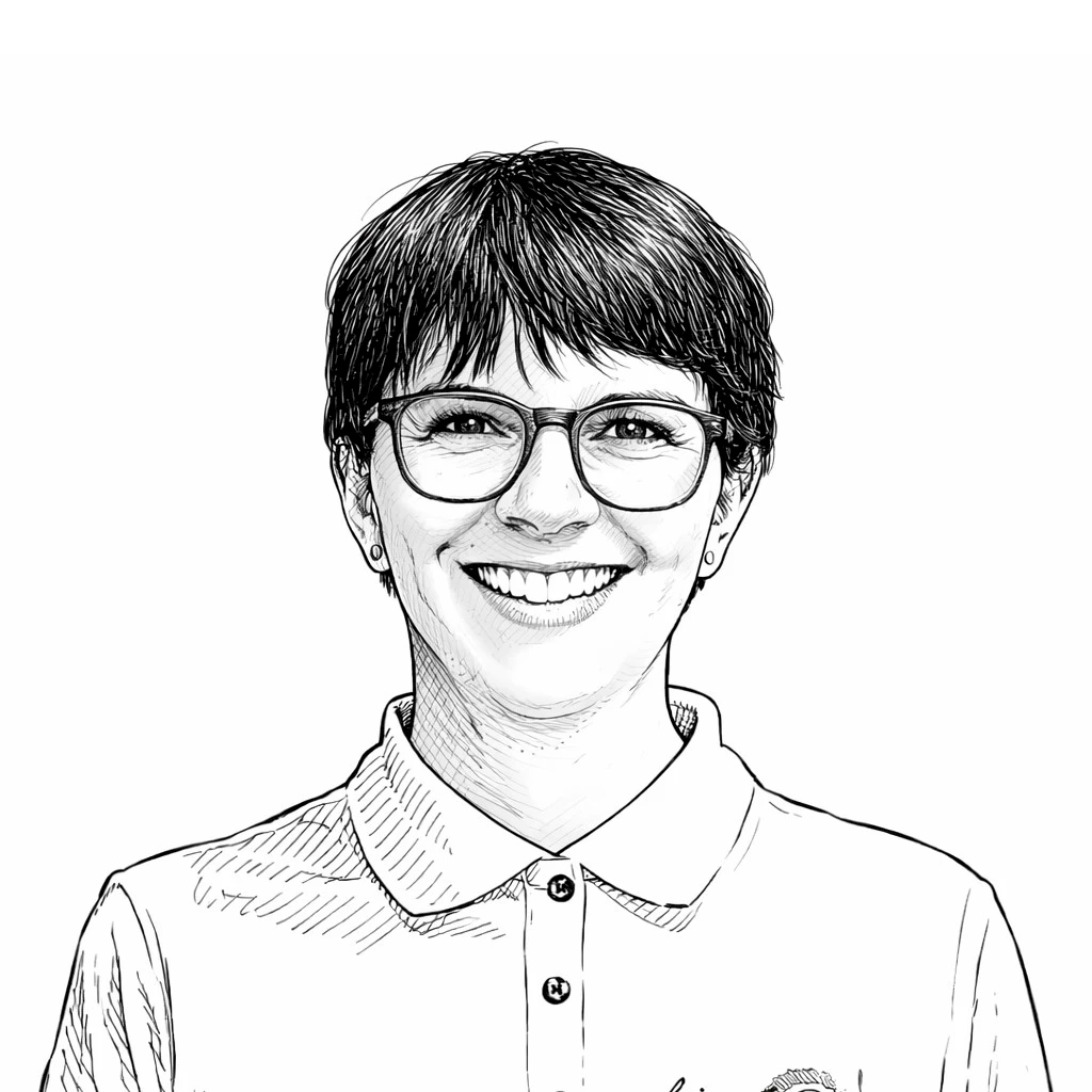 Gezeichnetes Portr&auml;t von Julia Hirschb&uuml;hl
