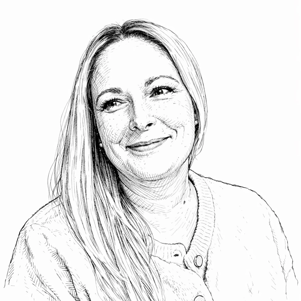Gezeichnetes Portr&auml;t von Natalia Terzi